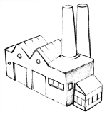 A factory building